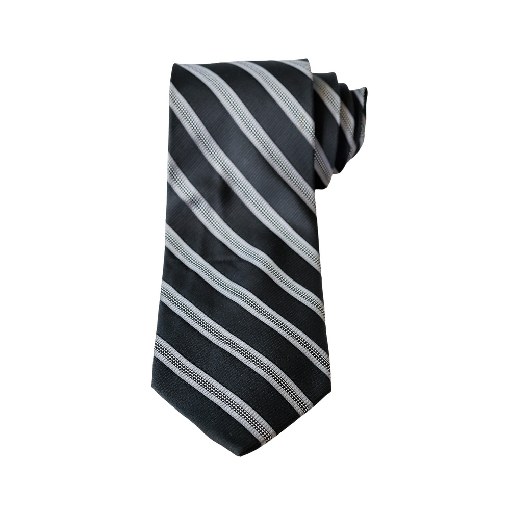 Sun River Silk Repp Stripe Tie Work Business Preppy College Academia Regimental
